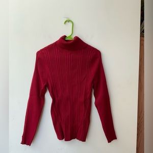 White House Black Market Fashioned Yoke Turtleneck Sweater